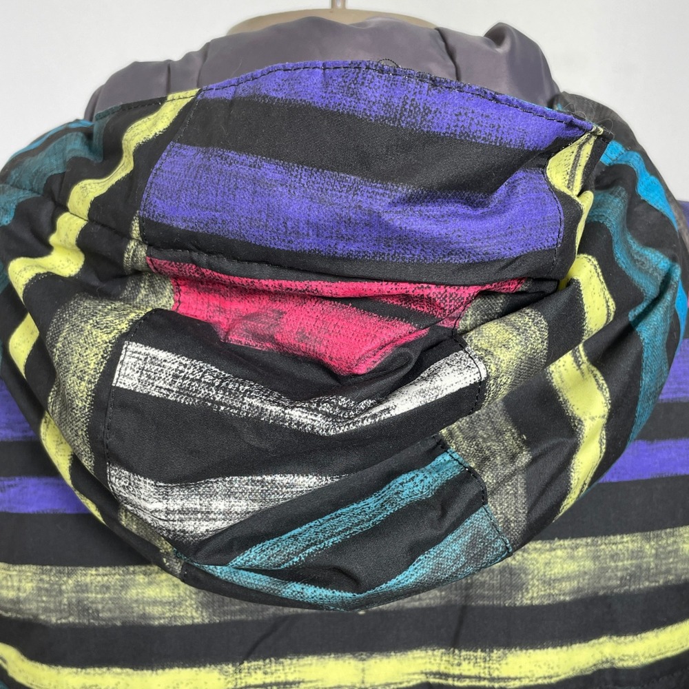 Burton Multicolor Stripes Hooded Winter Coat Ski Snowboard Jacket Women's SMALL - Picture 8 of 14